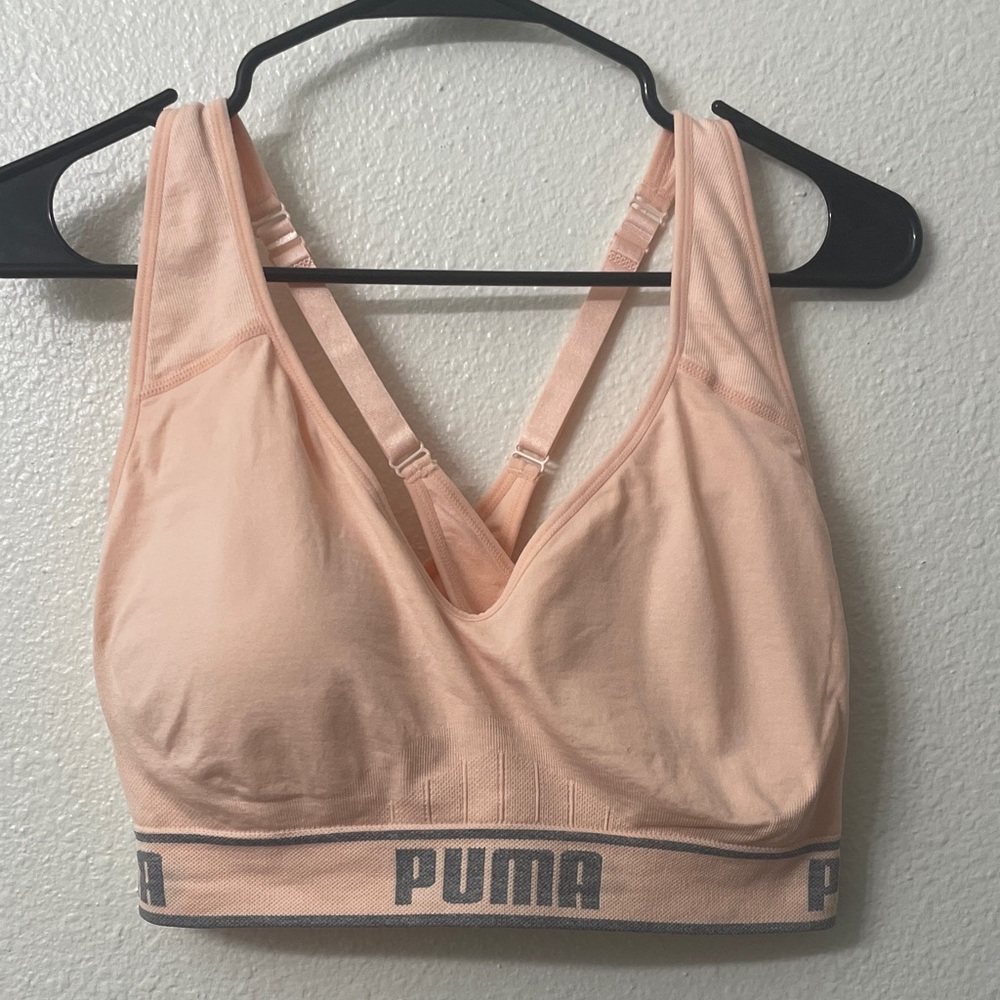PUMA Women's Light Pink Sports Bra